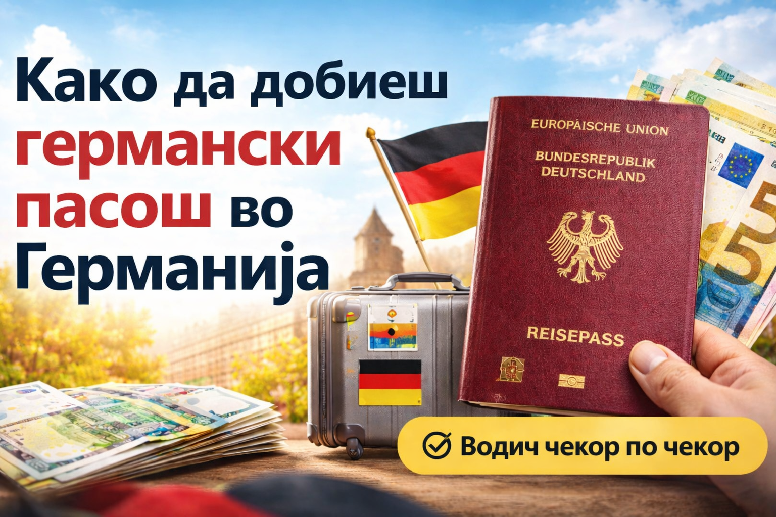 Како да добиеш германски пасош во Германија – целосен водич чекор по чекор
